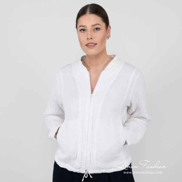 MANGA Blouson bomber blanc