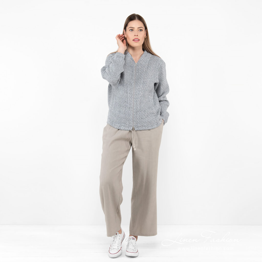 MANGA Blouson bomber gris 2 MANGA Blouson bomber gris – Image 2