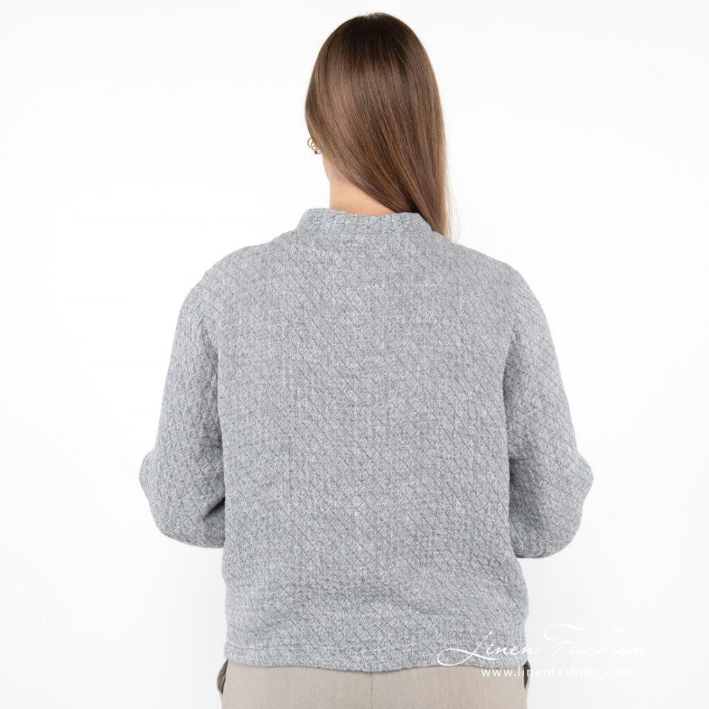 MANGA Blouson bomber gris 5 MANGA Blouson bomber gris – Image 5