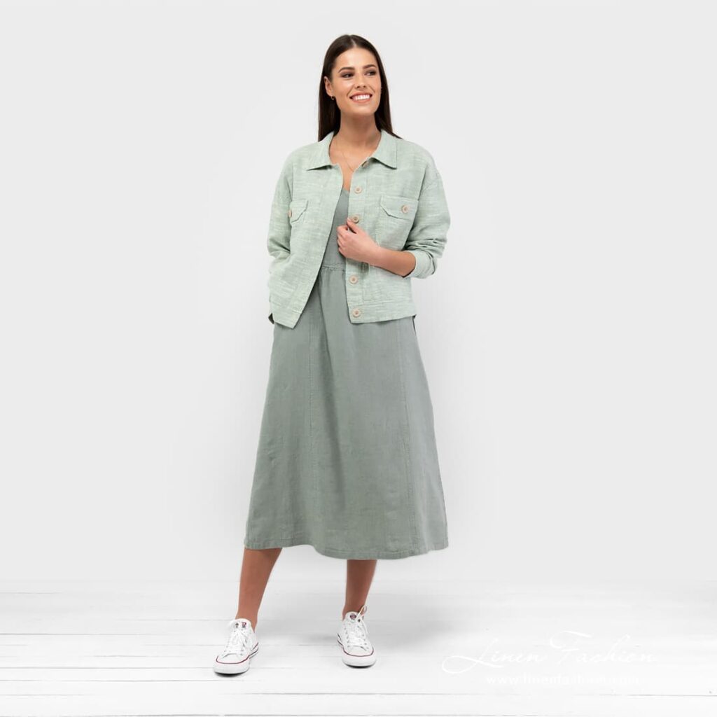 MONACO Veste vert clair 2 MONACO Veste vert clair – Image 2