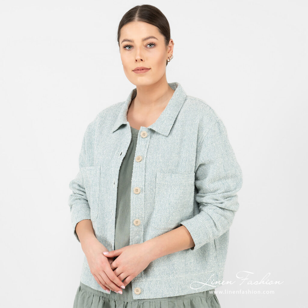 MANU Veste vert clair 5 MANU Veste vert clair – Image 5