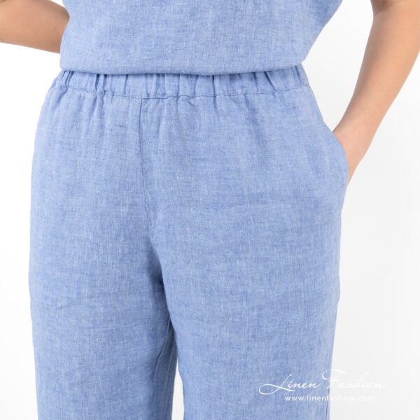line.n blue pants home wear with elastic.