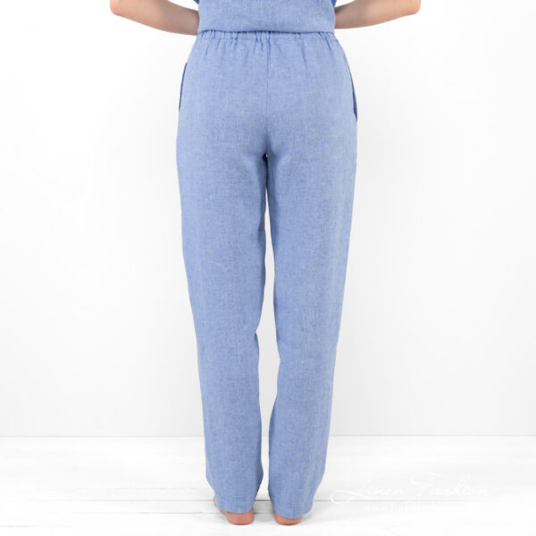 line.n blue pants home wear from backside.