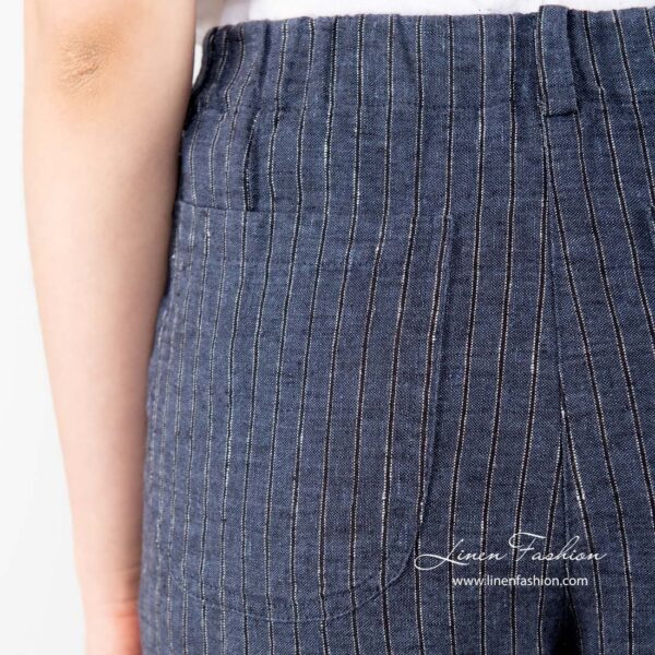 POKI Pantalon bleu à rayures – Image 6