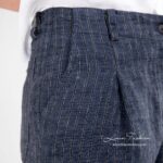 POKI Pantalon bleu à rayures
