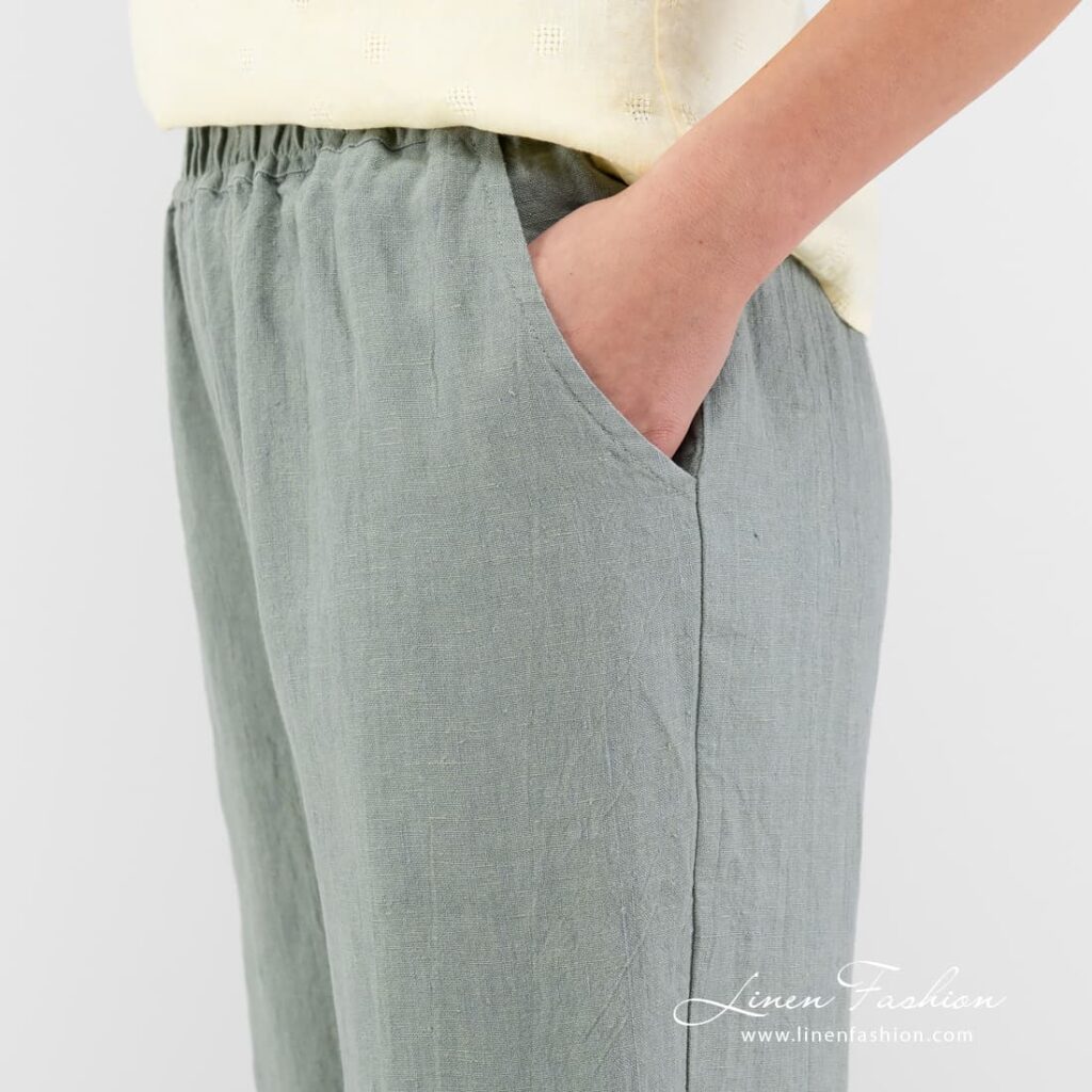 VERONA Pantalon vert gris 3 VERONA Pantalon vert gris – Image 3