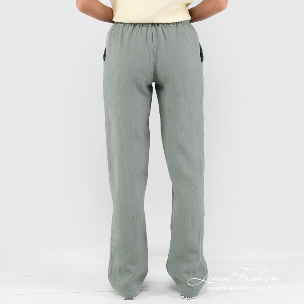 VERONA Pantalon vert gris 2 VERONA Pantalon vert gris – Image 2