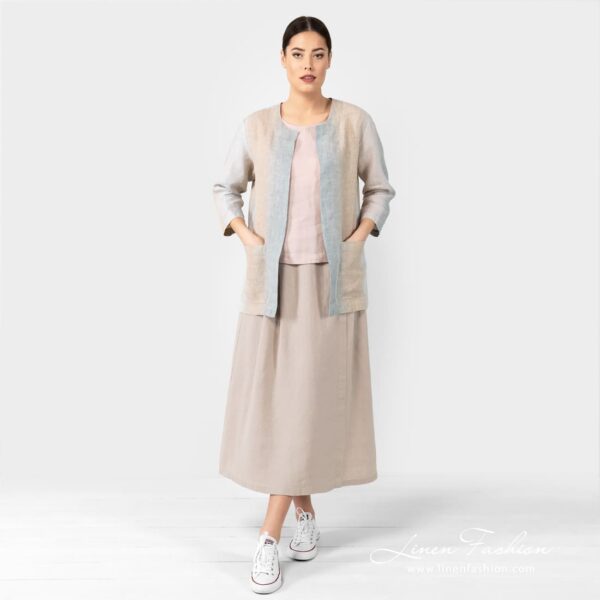 LUNGO Jupe beige – Image 2