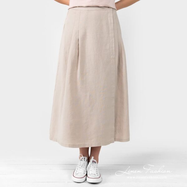 LUNGO Jupe beige
