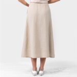 LUNGO Jupe beige