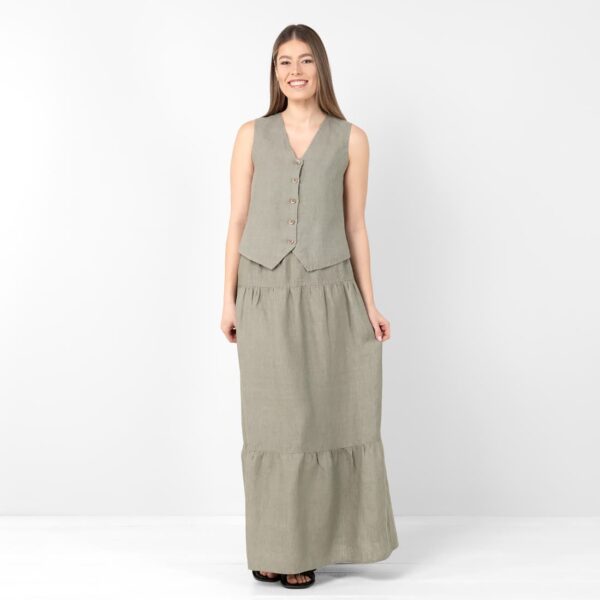 NELY Jupe gris vert – Image 2