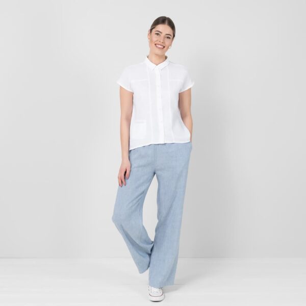 Linen shirt, optical white