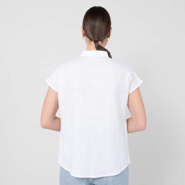 Linen shirt, optical white