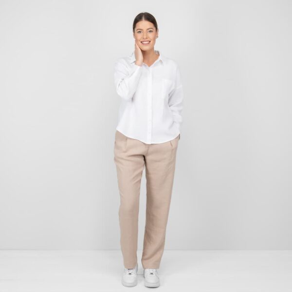 white linen shirt blouse washed