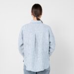 ODILE Chemise rayée bleu et blanc