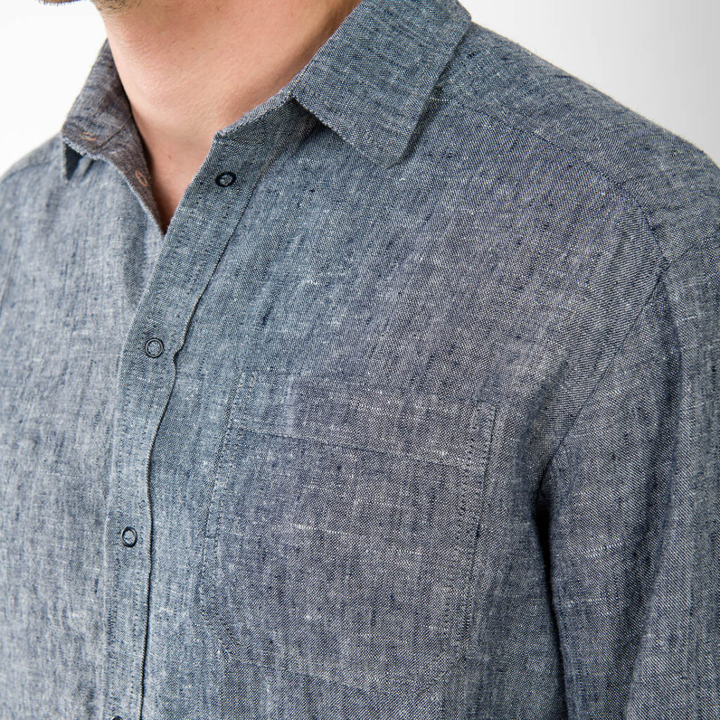 LONGO Chemise bleu foncé 3 LONGO Chemise bleu foncé – Image 3