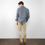 LONGO Chemise bleu foncé
