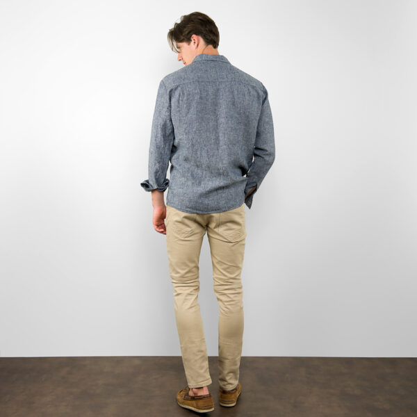 LONGO Chemise bleu foncé – Image 5