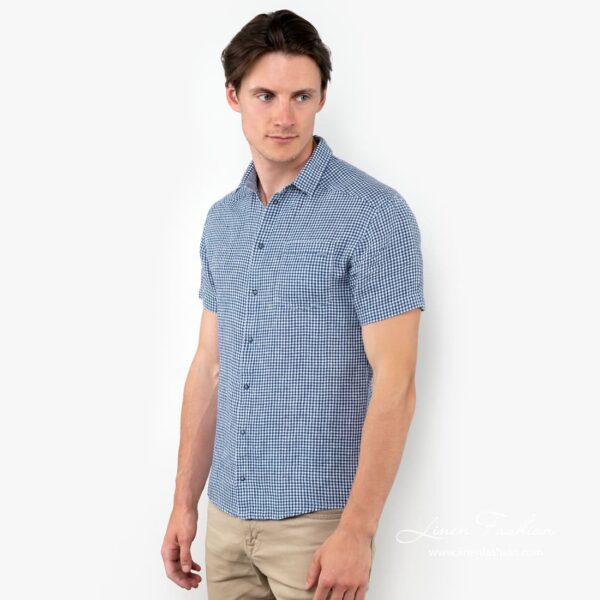 CORTO Chemise à carreaux bleus