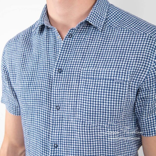 CORTO Chemise à carreaux bleus – Image 3