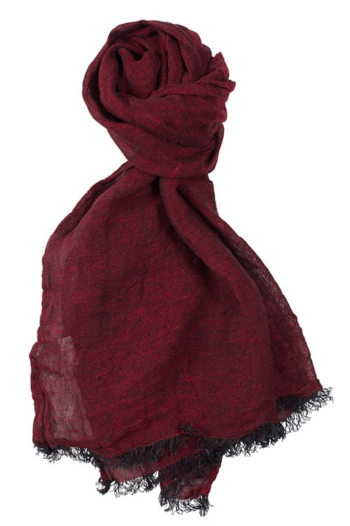 FINO Châle rouge foncé 1 FINO Châle rouge foncé