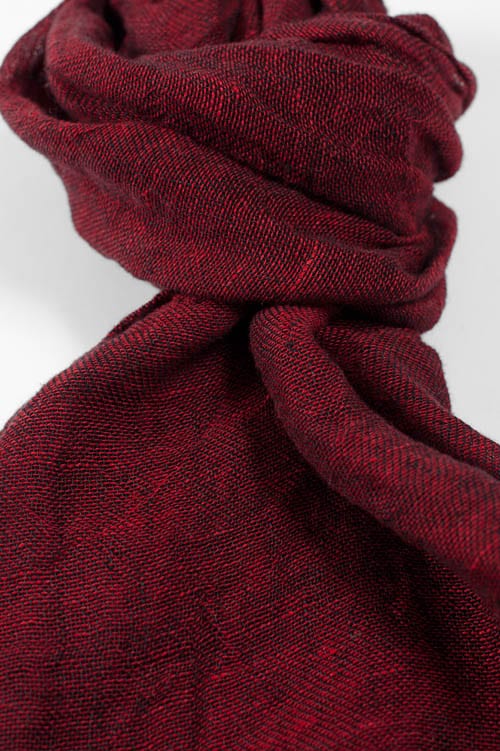 FINO Châle rouge foncé 2 FINO Châle rouge foncé – Image 2