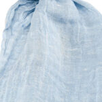 FINO Châle blanc-bleu