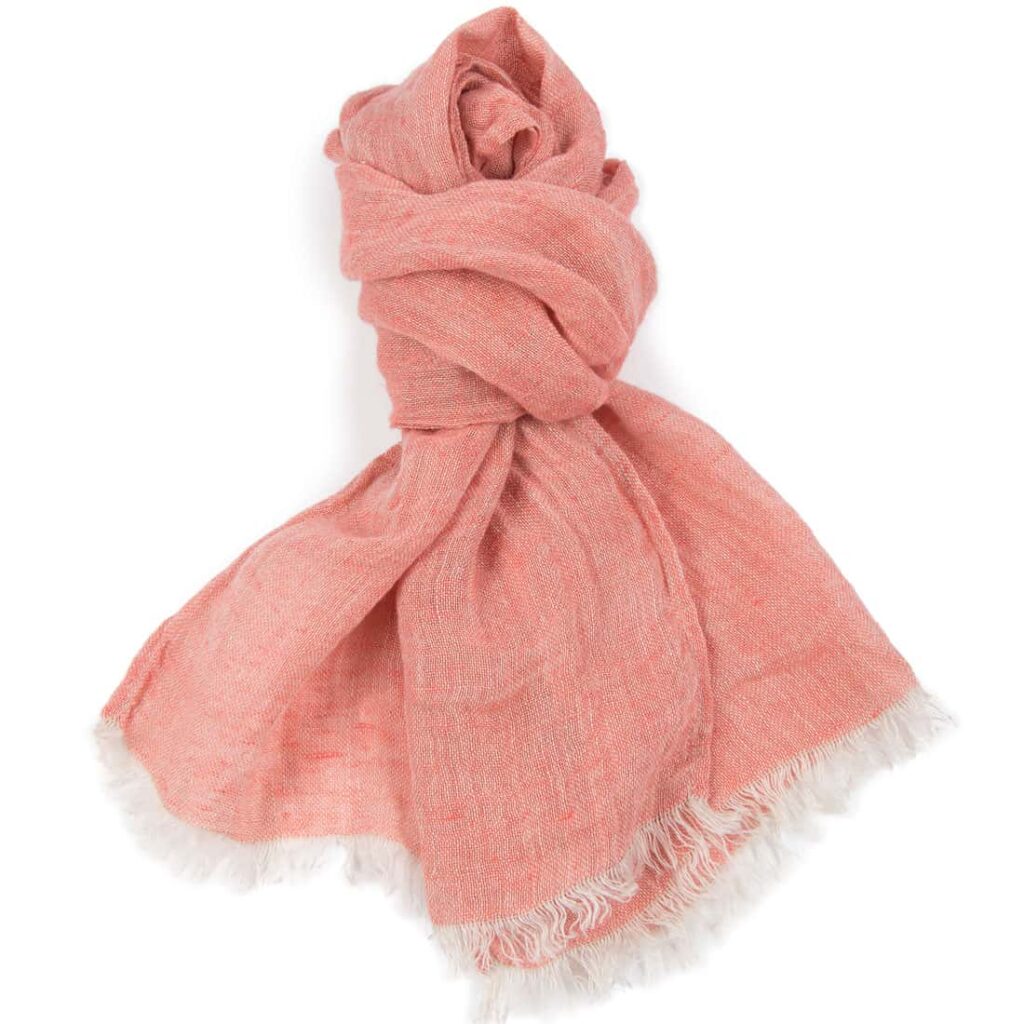 FINO Châle gris rose 1 FINO Châle gris rose