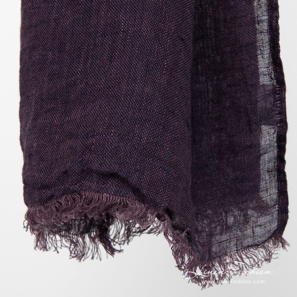 HALE Châle violet mélangé 3 HALE Châle violet mélangé – Image 3