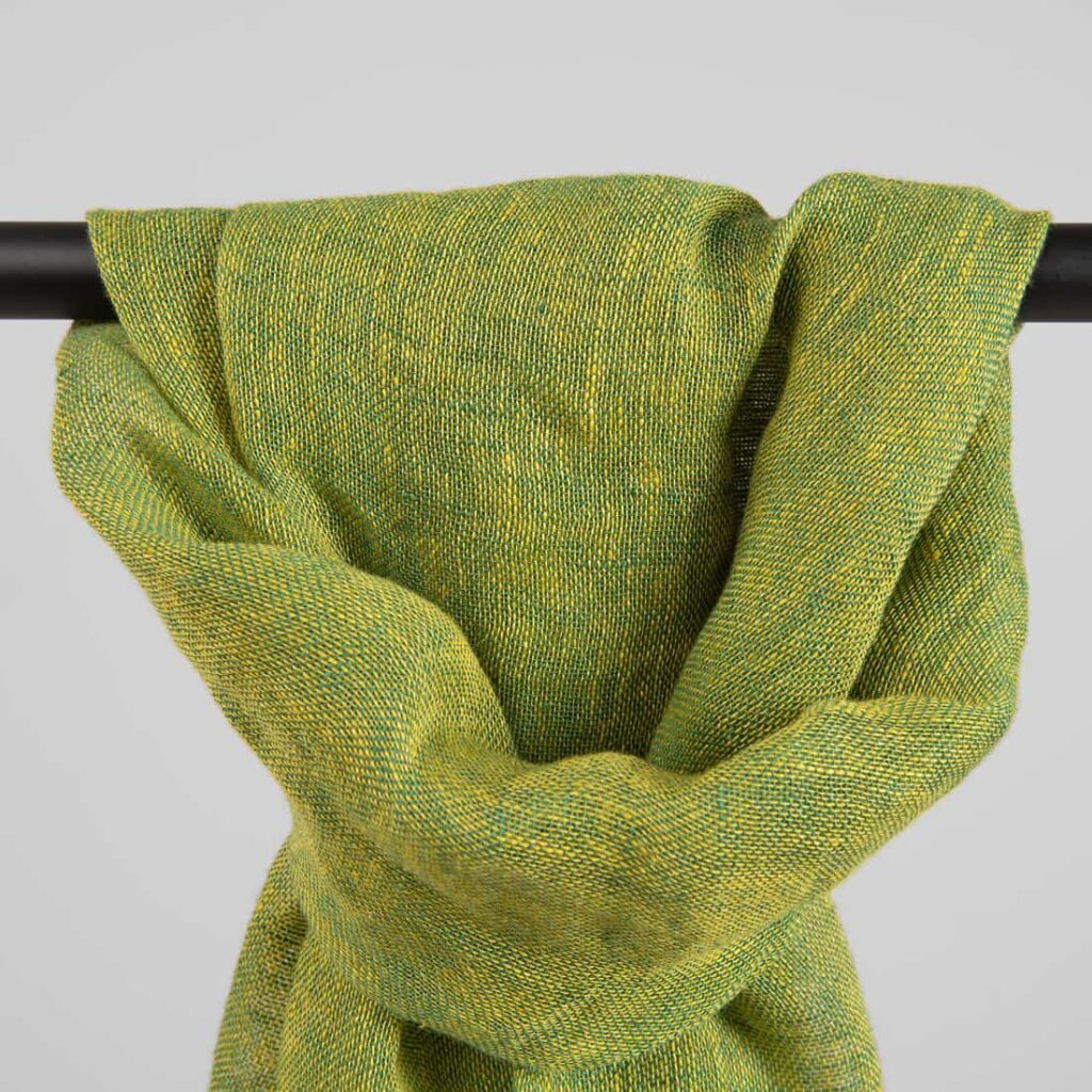 FINO Châle jaune vert 2 FINO Châle jaune vert – Image 2