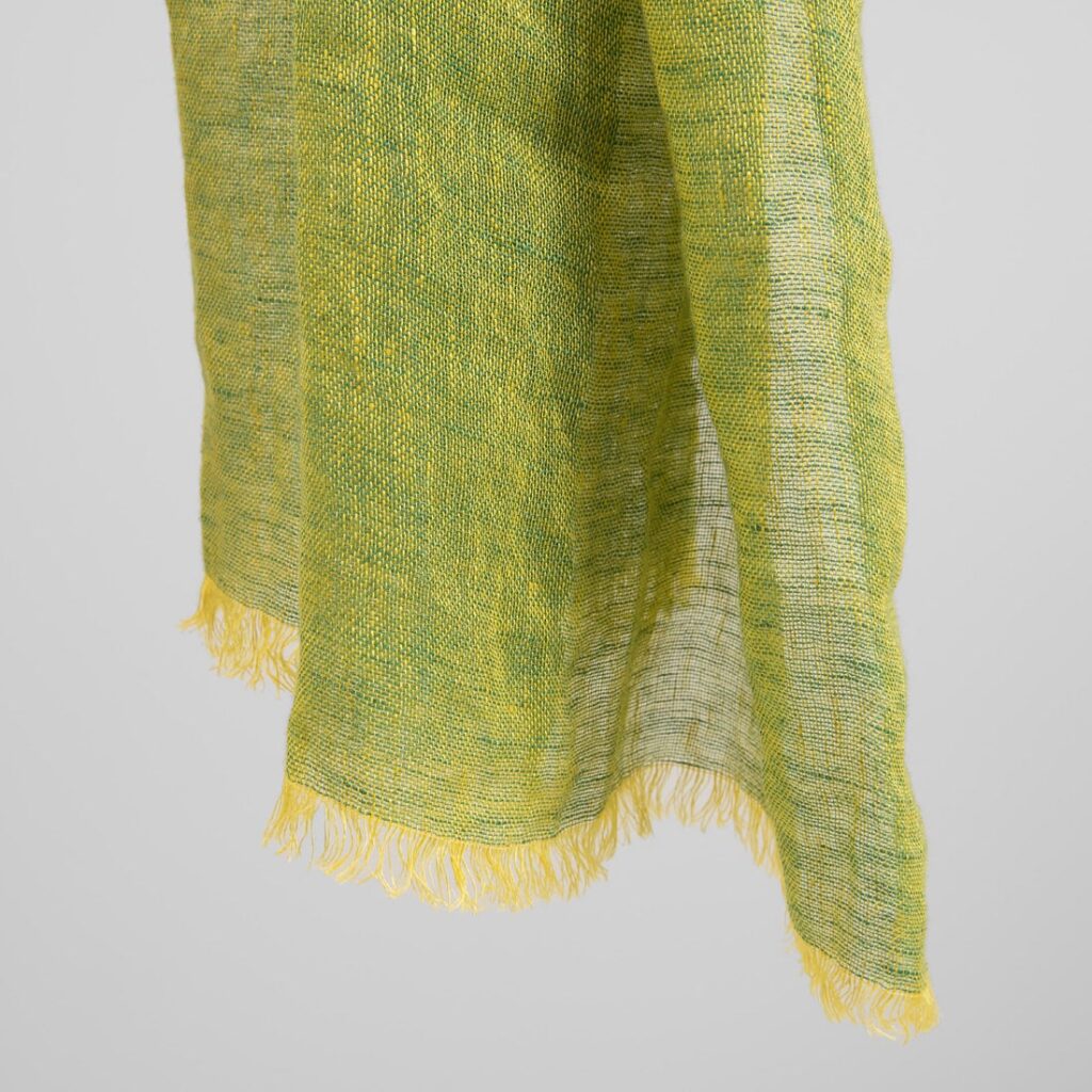 FINO Châle jaune vert 3 FINO Châle jaune vert – Image 3