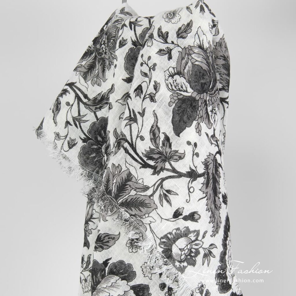 GARDENIA Foulard noir 1 GARDENIA Foulard noir