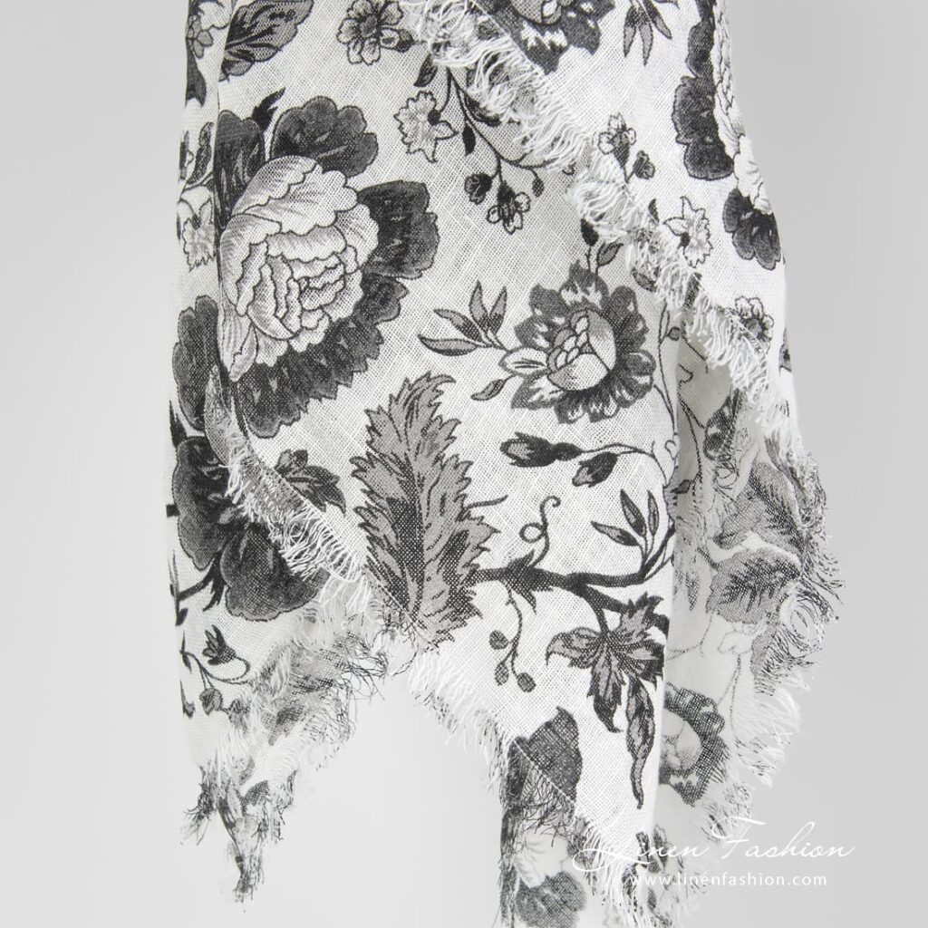 GARDENIA Foulard noir 3 GARDENIA Foulard noir – Image 3