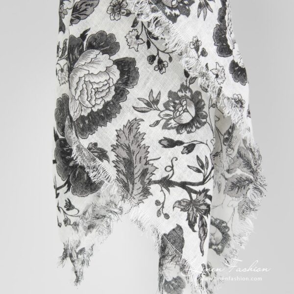 GARDENIA Foulard noir – Image 3