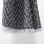 ZIGZAG Châle bleu