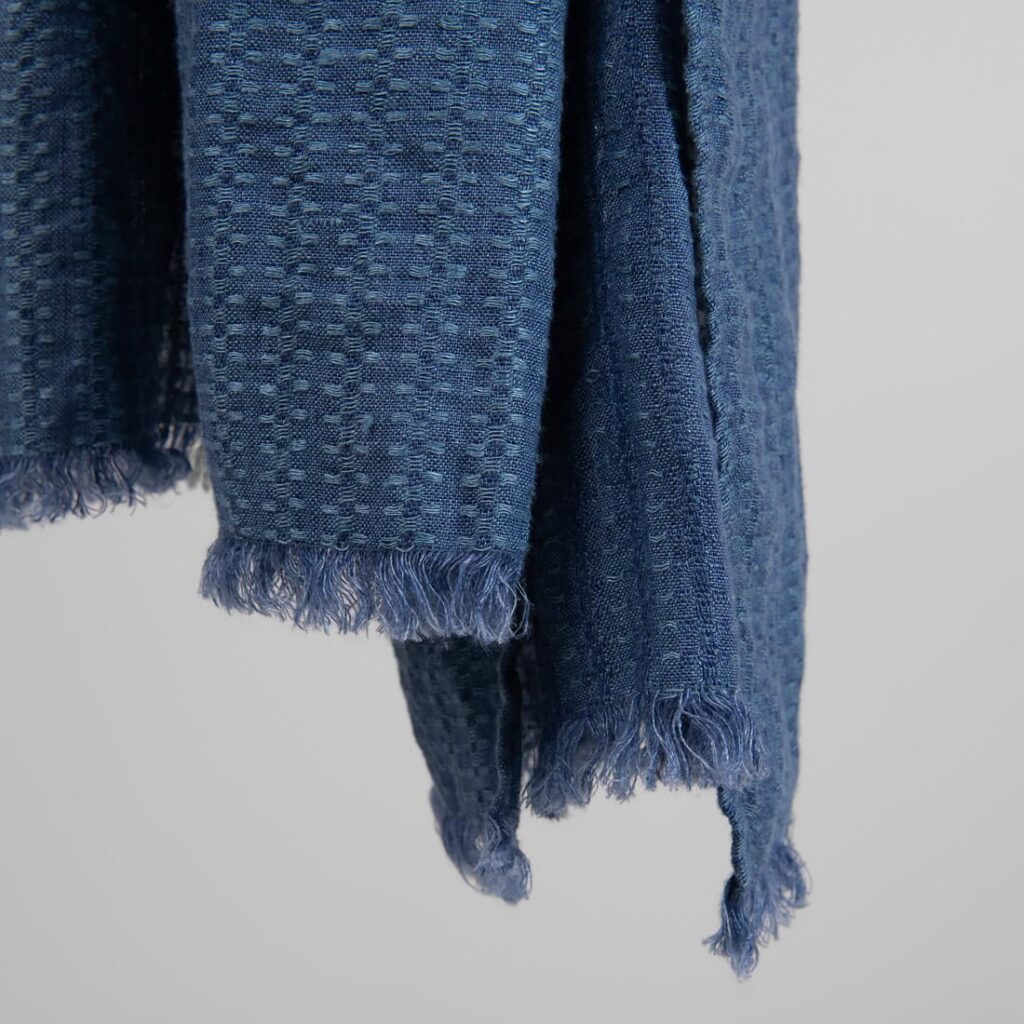 ULTRA Châle à motifs bleus 3 ULTRA Châle à motifs bleus – Image 3