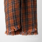 ZOLO Châle brun orange