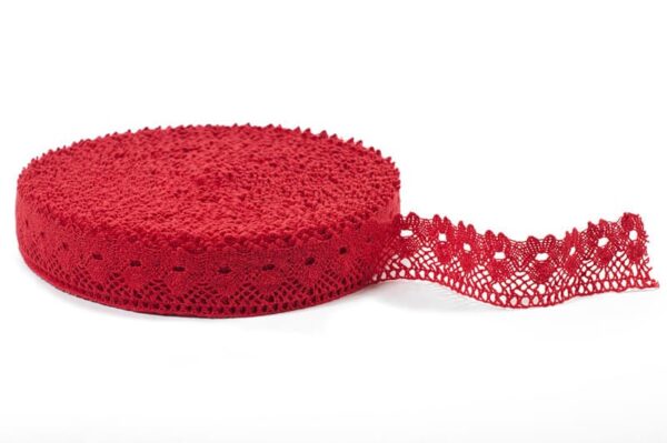 Dentelle de lin rouge No. 9