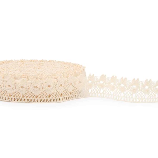 Dentelle de lin jaune pâle No. 48