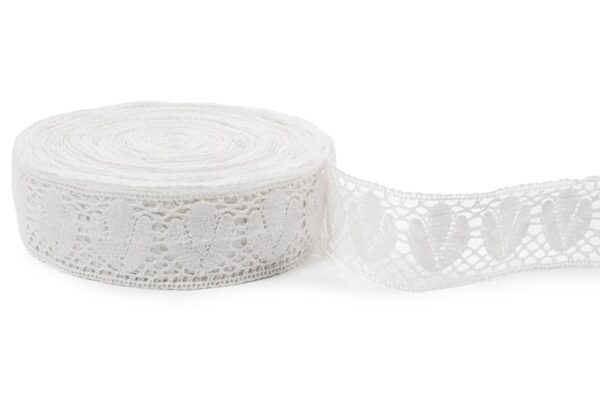 Dentelle de lin blanc cassé No. 36