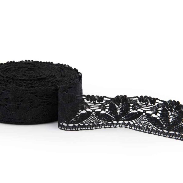 Dentelle de lin noire No. 50