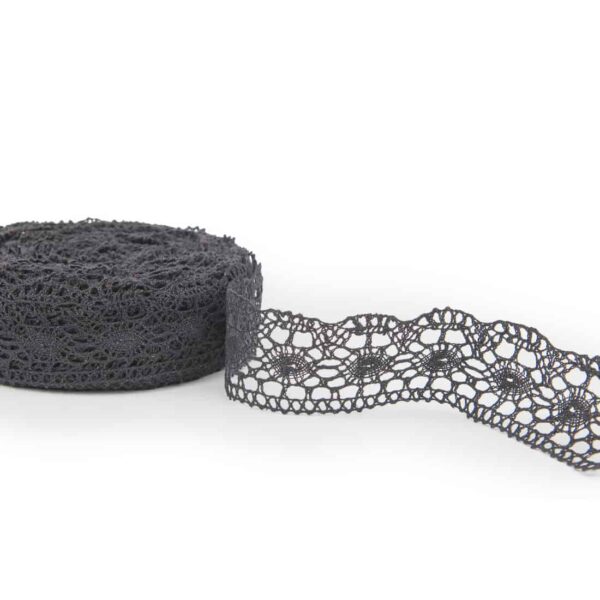 Dentelle de lin gris foncé No. 51