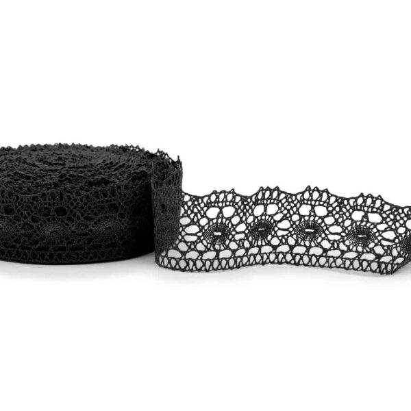 Dentelle de lin noire No. 66