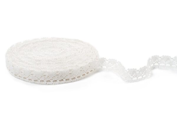 Dentelle de lin blanc optique No. 15