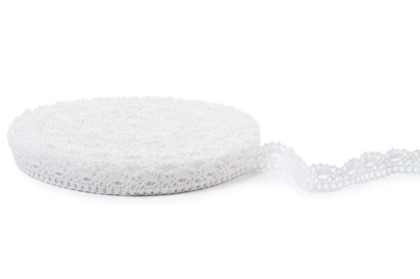 Dentelle de lin blanc optique No. 38