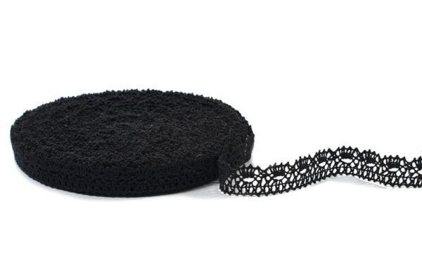 Dentelle de lin noire No. 7