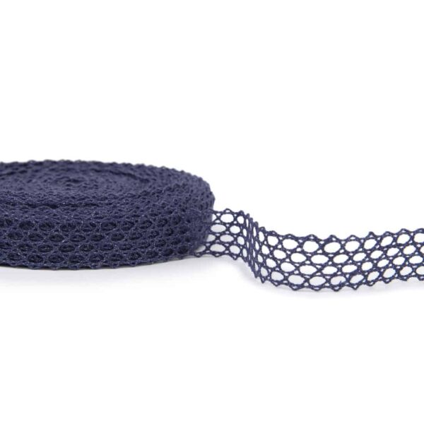 Dentelle de lin bleu foncé No. 53