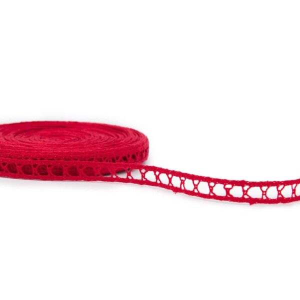 Dentelle de lin rouge No. 62