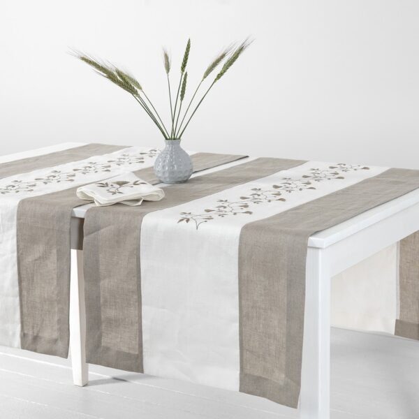 ORSON Chemin de table lin naturel