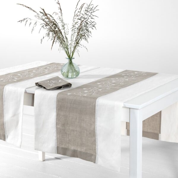 ORSON Chemin de table blanc